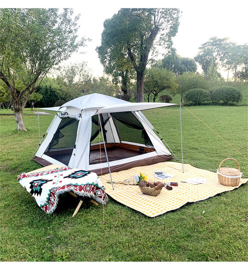 Cheap Goat Tents Automatic Tent Fiberglass Rod Ultralight Outdoor Waterproof Windproof Camping Fishing Tent Cabana Sun Shelter Tourist Awning   